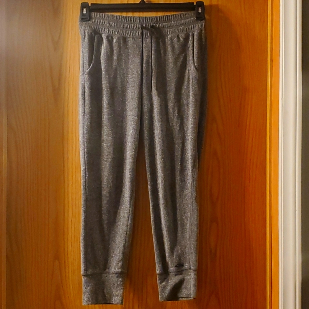 Champion Capri Style Jogger Pants w/ Drawstring; Charcoal Grey